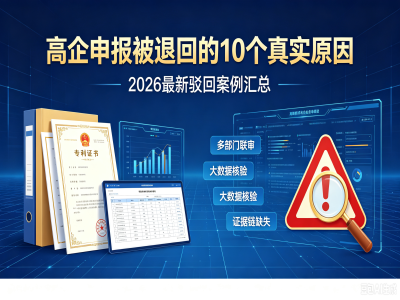 高企申报被退回的 10 个真实原因｜2026 最新驳回案例汇总 | product image